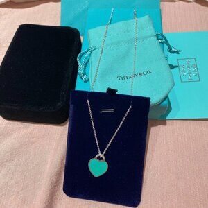 Tiffany & Co. Silver Heart Tag Necklace